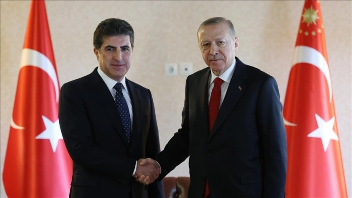 Cumhurbaşkanı Erdoğan, IKBY Başkanı Barzani'yi benimseme etti
