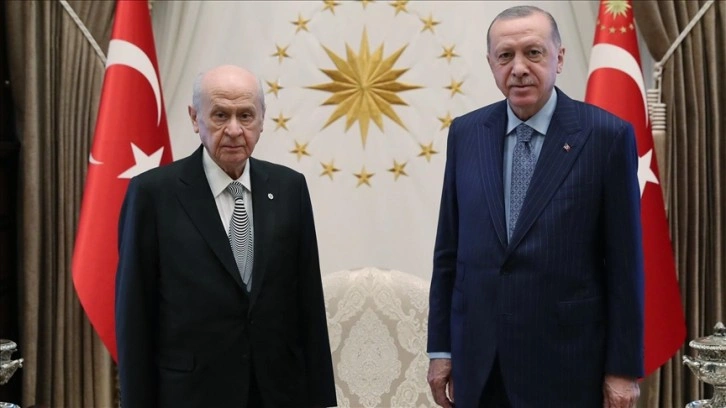 Cumhurbaşkanı Erdoğan'ın MHP Genel Başkanı Bahçeli'yi kabulü başladı