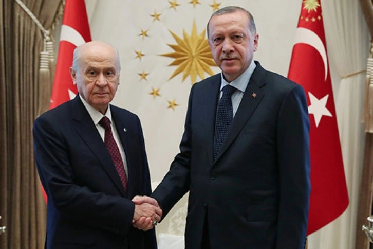 Cumhurbaşkanı Recep Tayyip Erdoğan bugün Bahçeli'yi kabul etti