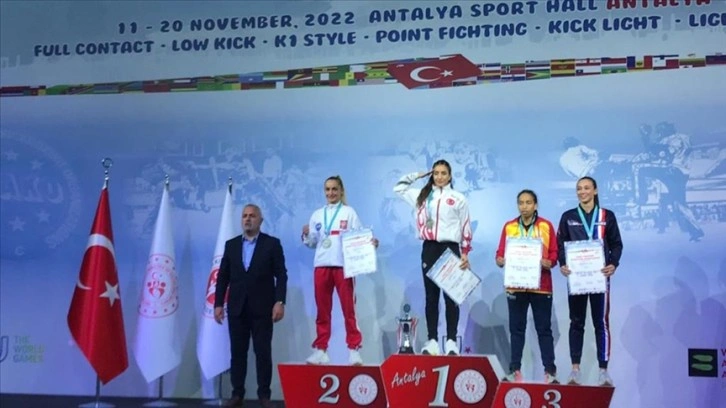 Teğmen Zeliha Doğan, spor kariyerini kick yumruk oyunu Avrupa şampiyonluğuyla taçlandırdı