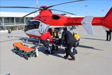 Adıyaman'da cankurtaran helikopter dem darlığı canlı hasta düşüncesince havalandı