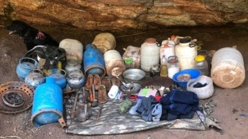 Adıyaman'da PKK'lı teröristlere ilgilendiren yaşam malzemeleri ele geçirildi