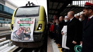 Afganistan'a 750 titrem gereç haiz 'İyilik Treni' Ankara'dan yola çıktı