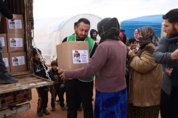 Ahmet Çalık’ın ailesinden Suriyeli harp mağdurlarına gıda yardımı