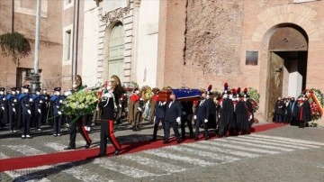 AP Başkanı Sassoli, İtalya'daki törenle akıbet yolculuğuna uğurlandı