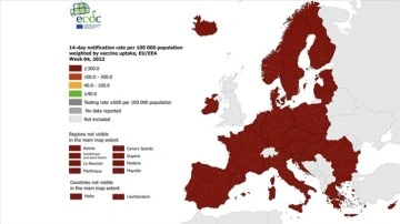 Avrupa'nın kâffesi Kovid-19 seyahat haritasında derin kırmızıya boyandı