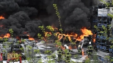 Bilecik'te sargaç istihsal fabrikasında çıkan yangın arama dibine alındı