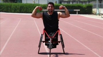 Bilek güreşinde evren şampiyonu bulunan paralimpik sporcu, atletizmde muvaffakiyet istiyor