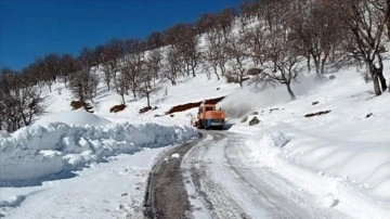 Bitlis'te ekiplerin karla mücadele emek harcamaları kesintisiz bitmeme ediyor