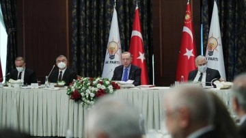 Cumhurbaşkanı Erdoğan, AK Parti milletvekilleriyle birlikte araya geldi