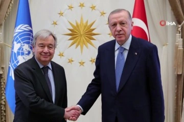 Cumhurbaşkanı Erdoğan, BM Genel Sekreteri Antonio Guterres’i kabul etti