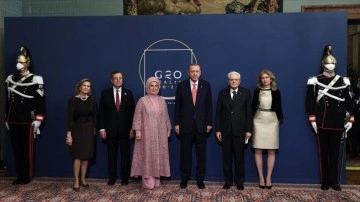 Cumhurbaşkanı Erdoğan, G20 liderleri onuruna maruz yemeğe katıldı