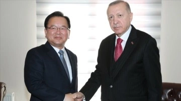 Cumhurbaşkanı Erdoğan, Güney Kore Başbakanı Kim Boo-Kyum'u benimseme etti