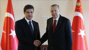 Cumhurbaşkanı Erdoğan, IKBY Başkanı Barzani'yi benimseme etti