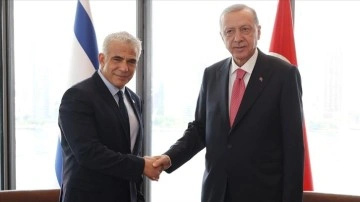 Cumhurbaşkanı Erdoğan İsrail Başbakanı Lapid'i benimseme etti