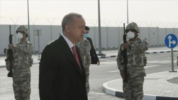 Cumhurbaşkanı Erdoğan Katar-Türk Birleşik Müşterek Kuvvet Komutanlığı’nı görüşme etti