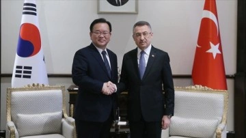 Cumhurbaşkanı Yardımcısı Oktay, Kore Cumhuriyeti Başbakanı Kim Boo-kyum ile görüştü
