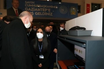 Cumhurbaşkanı yerli X-ray cihazını Gaziantep’te inceledi