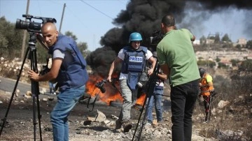 Filistinli gazeteciler İsrail'in ihlallerine hakkında arsıulusal siper istem etti