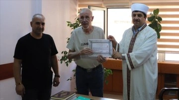 Fransalı 85 yaşındaki Emile Zehnder dinlence düşüncesince geldiği Elazığ'da Müslüman oldu
