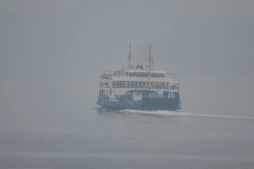 Gelibolu- Lapseki feribot hattına sis engeli