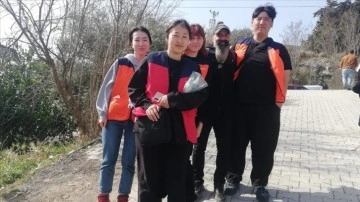 Güney Koreli gönüllülerden depremden etkilenen Samandağ'a yardım