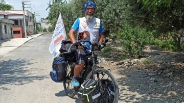 Hasta füru düşüncesince 'emanet' bisikletle Adana'dan Türkiye turuna çıktı