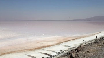 İran'da Urumiye Gölü'nün kurumasına için gıcırtı gösterisi