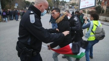 İsrail polisinden Kudüs'teki 'işgal ve iskân karşıtı' protestolara müdahale