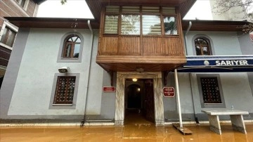 İstanbul'daki yağışta Sarıyer'deki müşterek camiyi su bastı