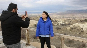 Kapadokya'da canlı Çinli eş gezim elçisi kadar çalışıyor