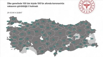 Kovid-19 olayları topu topu kentlerde 100 bin kişide 100'ü aştı