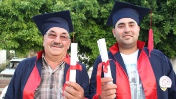 Mersin'de mesleki eğitim meydan babayla oğlu baş başa mezun oldu