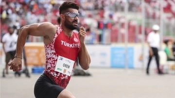 Milli atlet Sinan Ören, 300 metrede acemi Türkiye rekorunun sahibi oldu