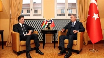 Milli Savunma Bakanı Akar, IKBY Başkanı Barzani ile görüştü