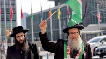 New York'taki Ortodoks Yahudilerden İsrail'in gayrikanuni iskân politikasına tepki