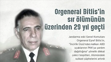 Orgeneral Eşref Bitlis'in 'sır' ölümünün üstünden 29 sene geçti