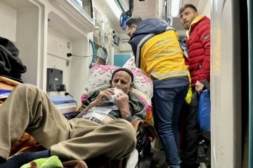 Sağlık ekipleri 65 yaşındaki hasta düşüncesince seferber oldu