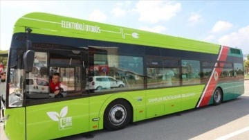 Samsun'da elektrikli otobüsler kent içi geçici taşımaya başladı