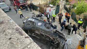 Sarıyer'de zırhlı polis aracının devrilmesi kararı 2 polis yaralandı