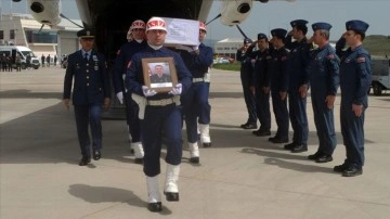 Şehit uzatmalı çavuş Çon'un cenazesi, Amasya'da törenle karşılandı