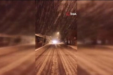 Silivri'de kar yağışı etkili oldu