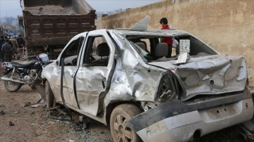 Suriye'nin Bab ilçesinde bombalı terör saldırısında 1 insan yaşamını kaybetti