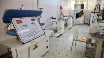 TİKA, Libya'da kız sistem enstitüsünde elektronik beyin laboratuvarı ve işlik açtı