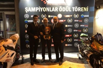 Türkiye Motosiklet Federasyonu'ndan İHA'ya ödül