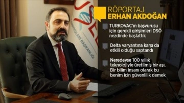 TÜSEB Başkanı Akdoğan, domestik aşı TURKOVAC'ın 20 maaş serüvenini AA'ya anlattı