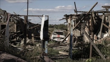 Ukrayna'nın Rus güçlerinden art almış olduğu Grakove köyü görüntülendi