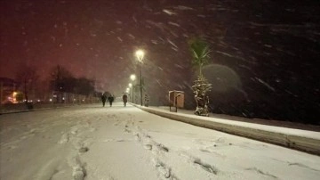 Yalova'da dip kar yağışı yaşamı aksi etkiliyor