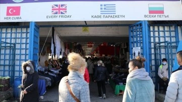 Yunan ve Bulgar turistler kışlık alışverişi düşüncesince Edirne'deki sosyete pazarını yeğleme ediyor